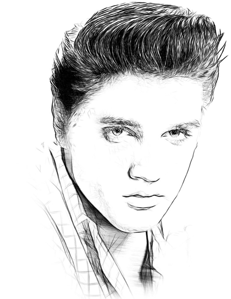 794x1028 elvis presley drawing t shirt etsy - Elvis Presley Drawing