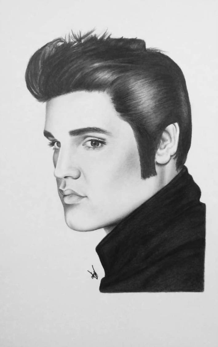 709x1128 elvis presley drawing - Elvis Presley Drawing