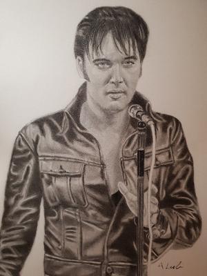 300x400 elvis presley drawing - Elvis Presley Drawing
