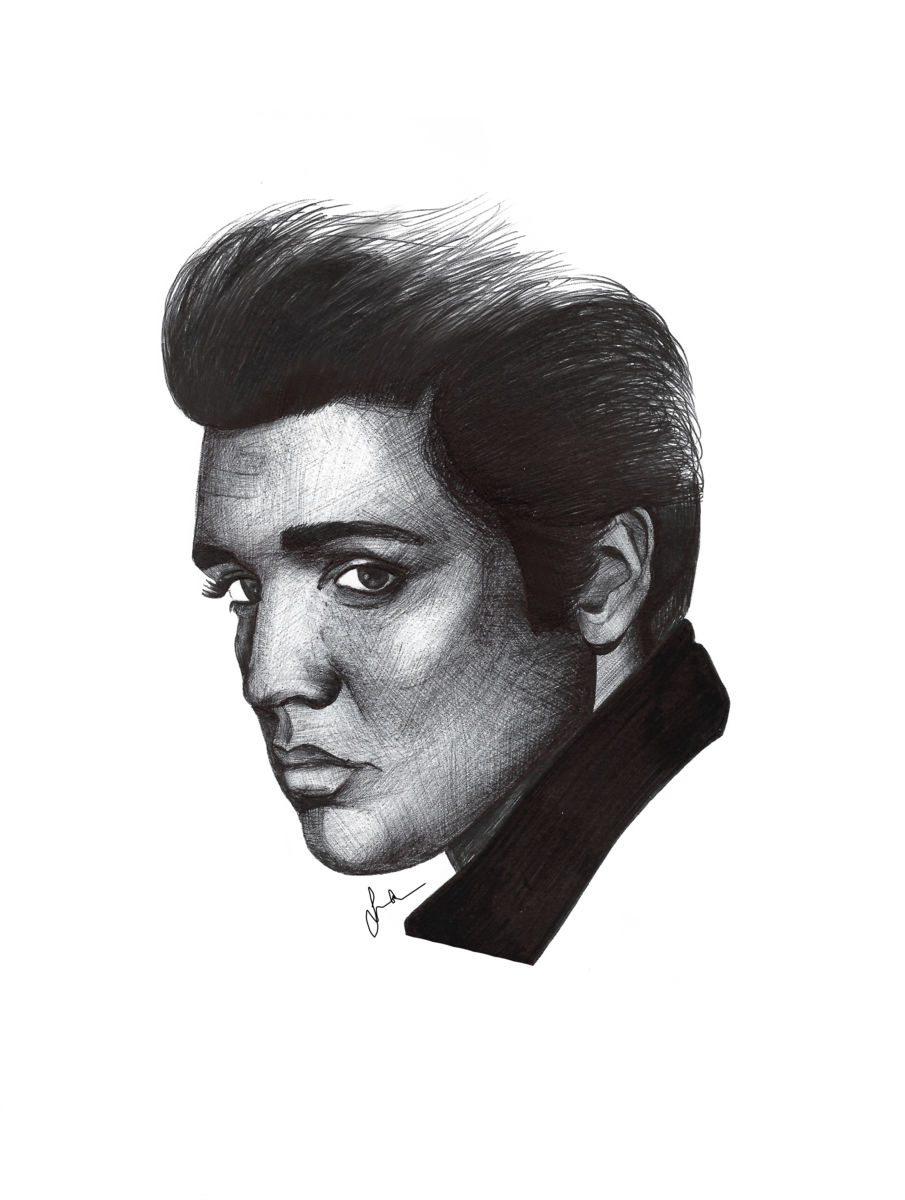 905x1200 elvis presley - Elvis Presley Drawing
