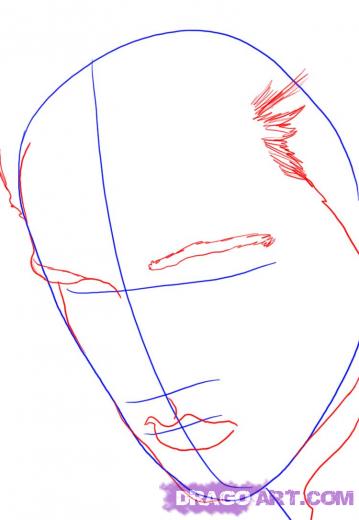 359x520 Learn How To Draw Elvis Presley, Stars, People, Free Step - Elvis Presley Drawing Step By Step