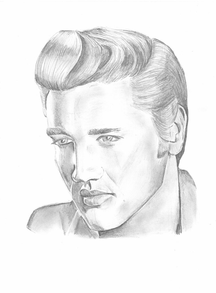 Elvis Presley Drawing Step By Step at PaintingValley.com | Explore