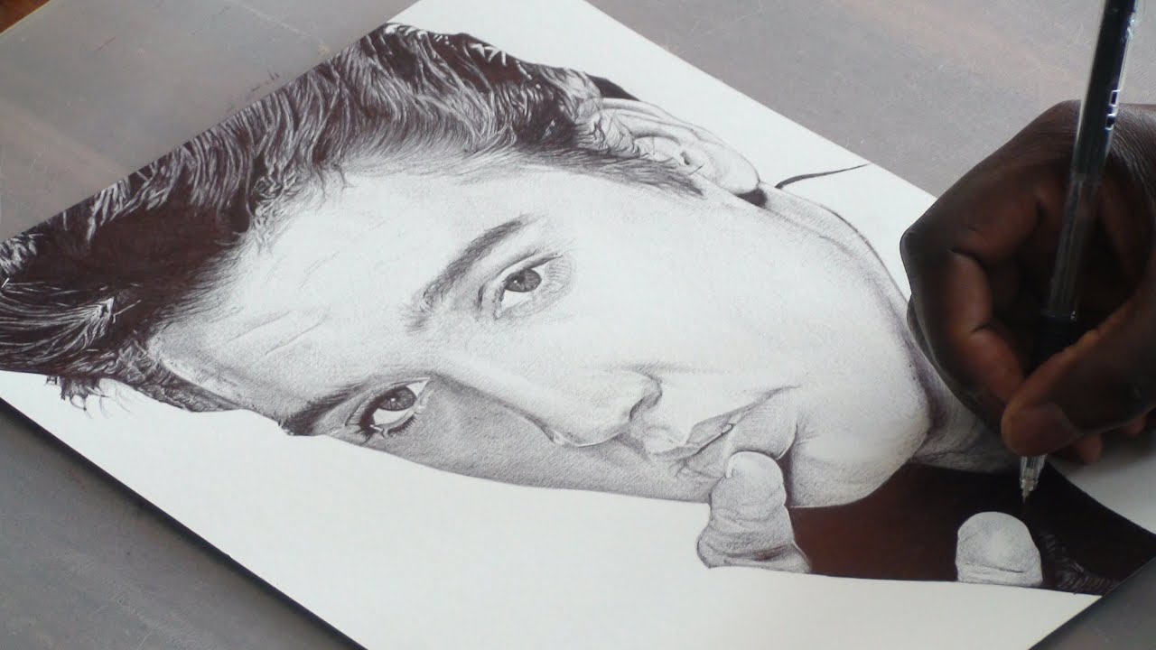 1280x720 Elvis Presley Pen Drawing - Elvis Presley Line Drawing