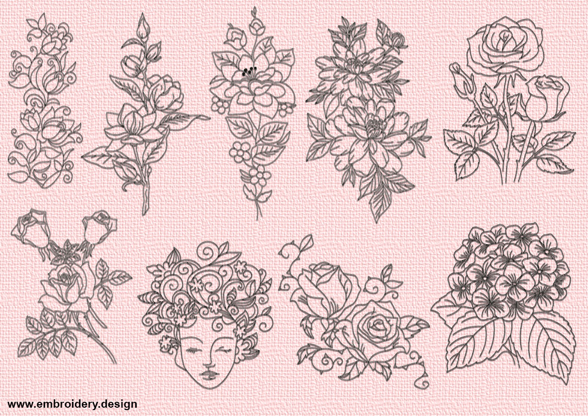 Embroidery Designs Drawing At Explore Collection