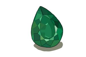 300x200 how to draw an emerald - Emerald Drawing
