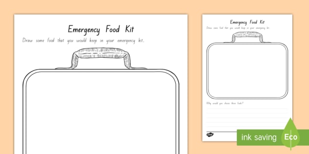630x315 emergency food kit drawing activity - Emergency Kit Drawing