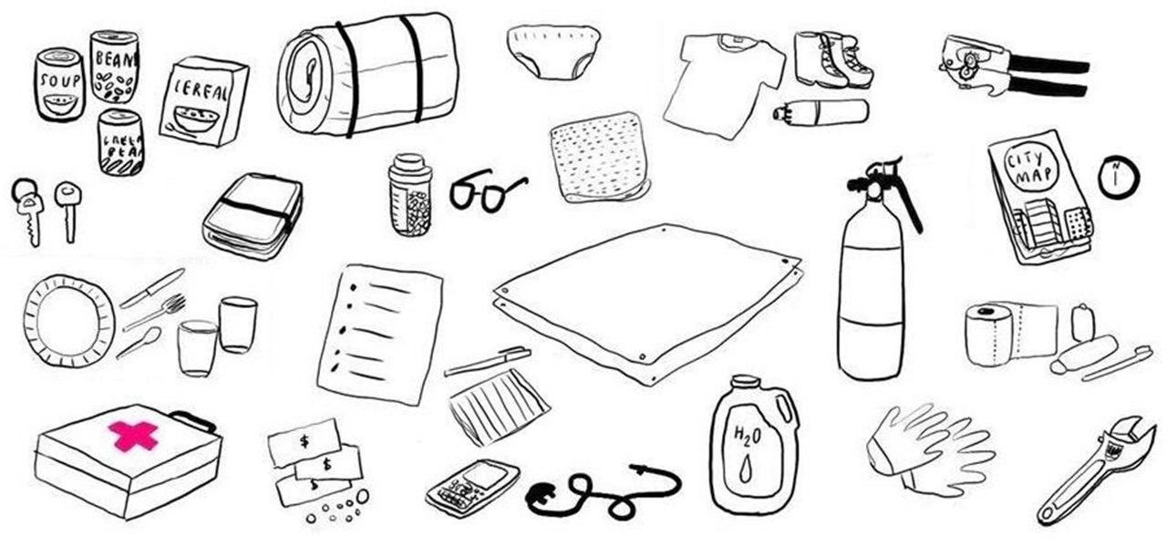 Emergency Kit Drawing at Explore collection of