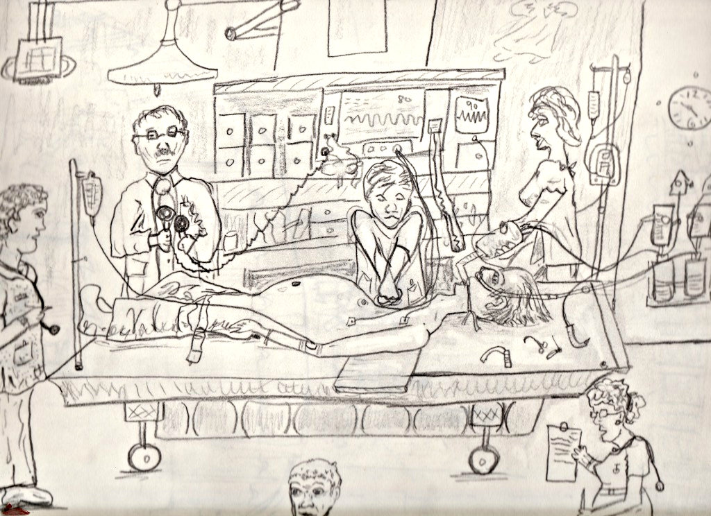 1024x744 Gallery - Emergency Room Drawing