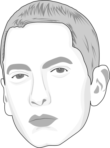 374x500 Eminem - Eminem Cartoon Drawing