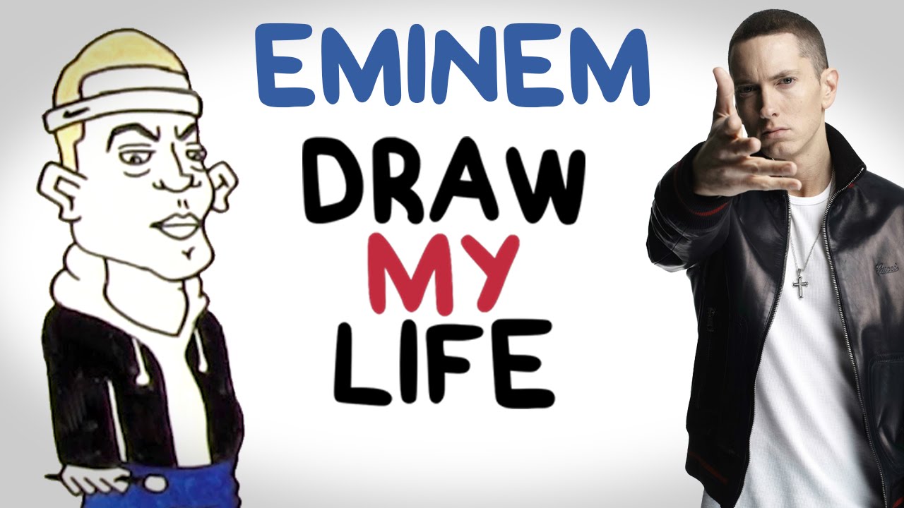 1280x720 Eminem Draw My Life - Eminem Cartoon Drawing