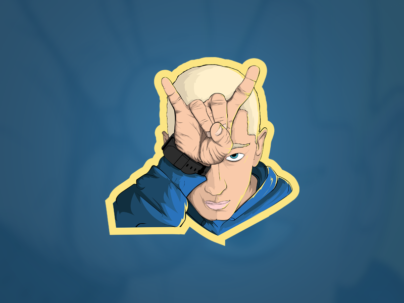 800x600 Eminem Illustration - Eminem Cartoon Drawing