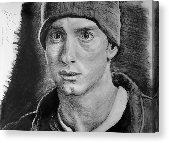 661x560 Eminem Drawing Mile Canvas Print Canvas Art - Eminem Drawing