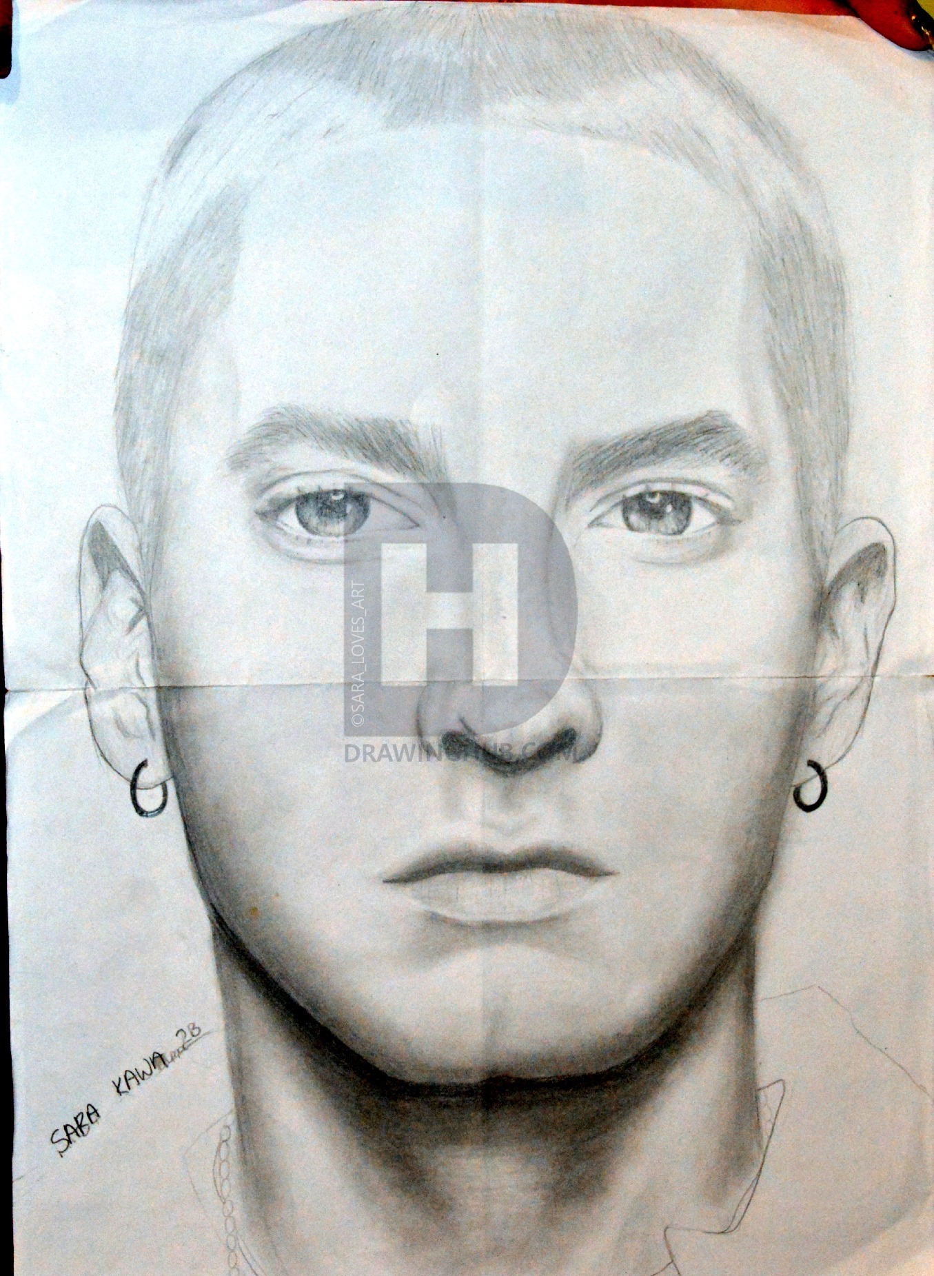 1355x1851 Eminem Drawing - Eminem Drawing