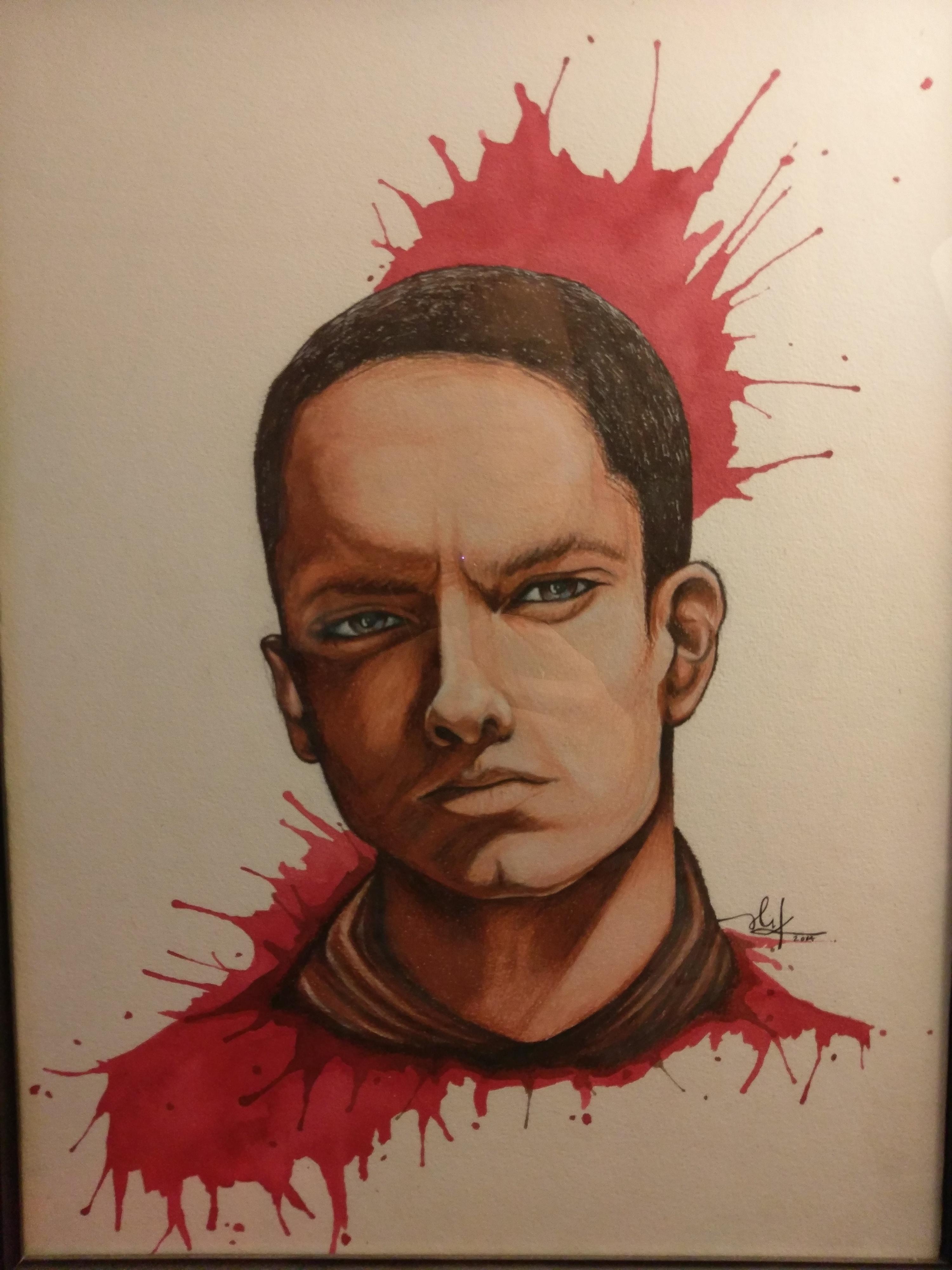 3000x4000 Eminem Drawing My Girlfriend Made Me Eminem - Eminem Drawing