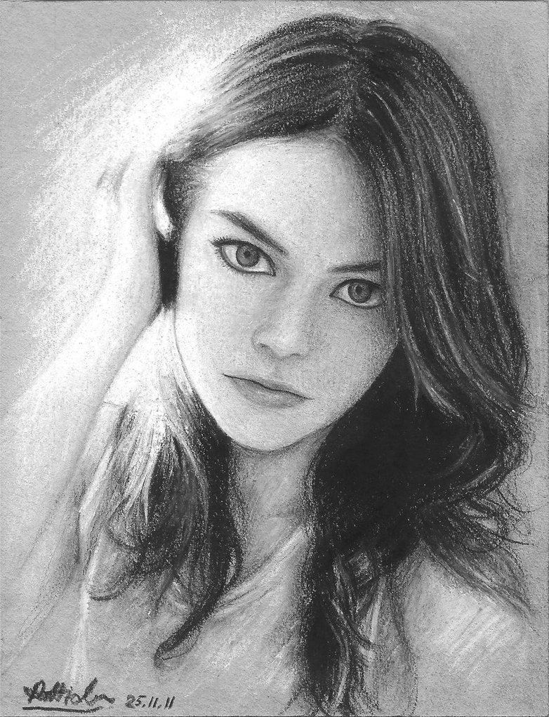 Emma Stone Drawing at PaintingValley.com | Explore collection of Emma ...