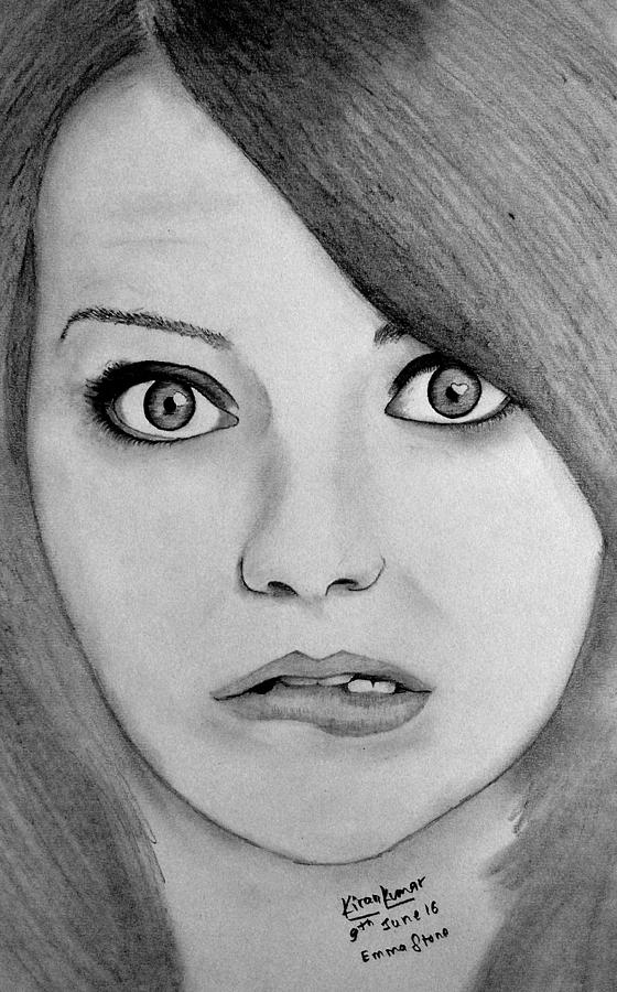 560x900 emma stone drawing - Emma Stone Drawing