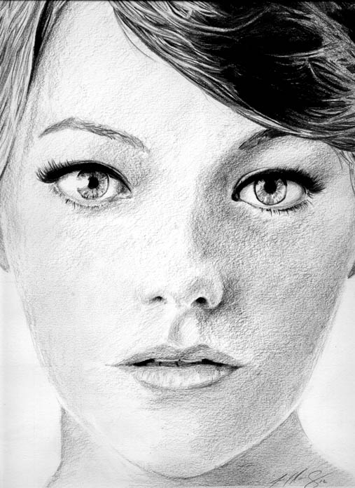 507x696 felt like drawing something pretty emma stone - Emma Stone Drawing