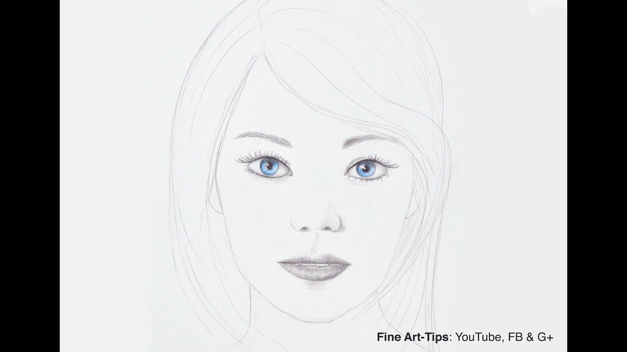 1280x720 how to draw emma stone - Emma Stone Drawing