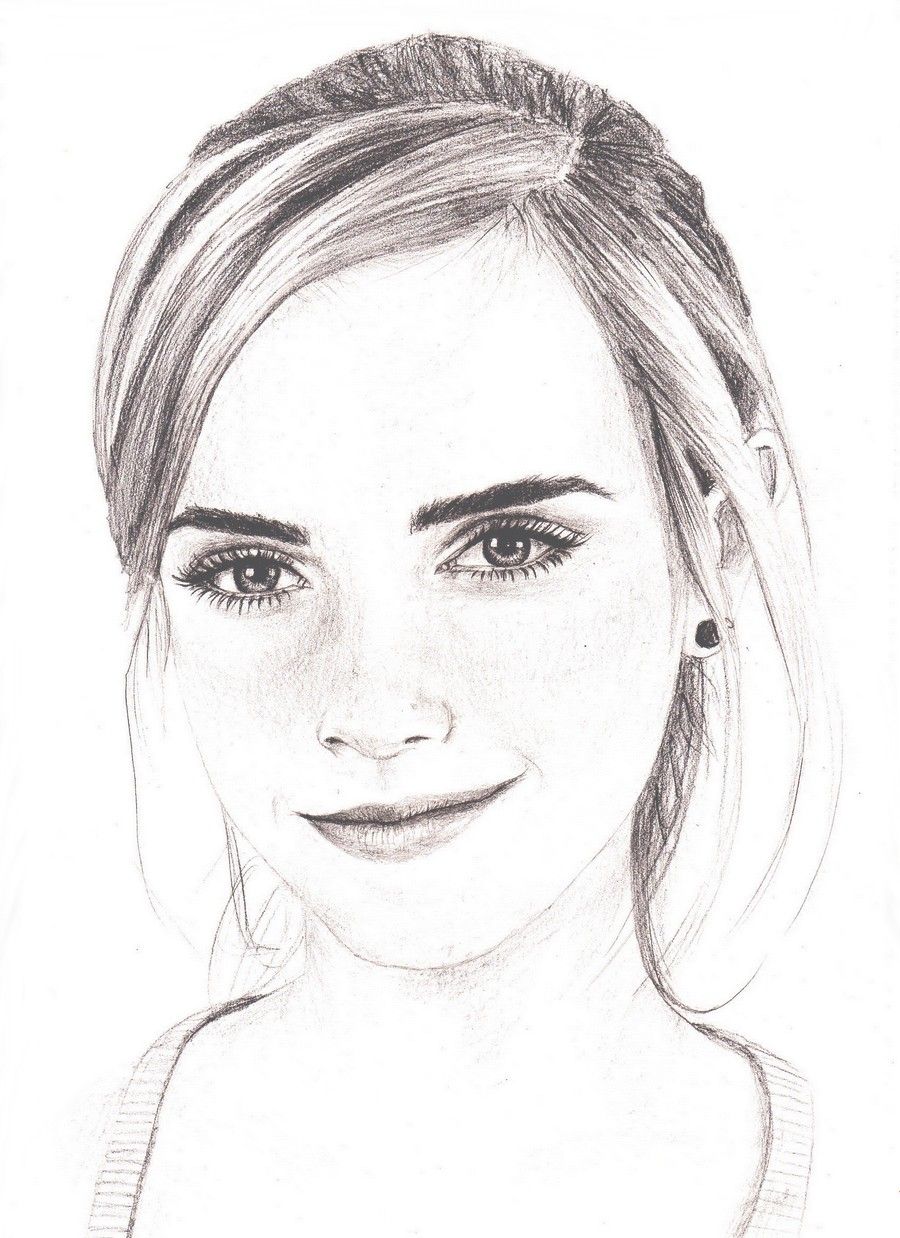 900x1238 Emma Watson Drawing - Emma Watson Drawing
