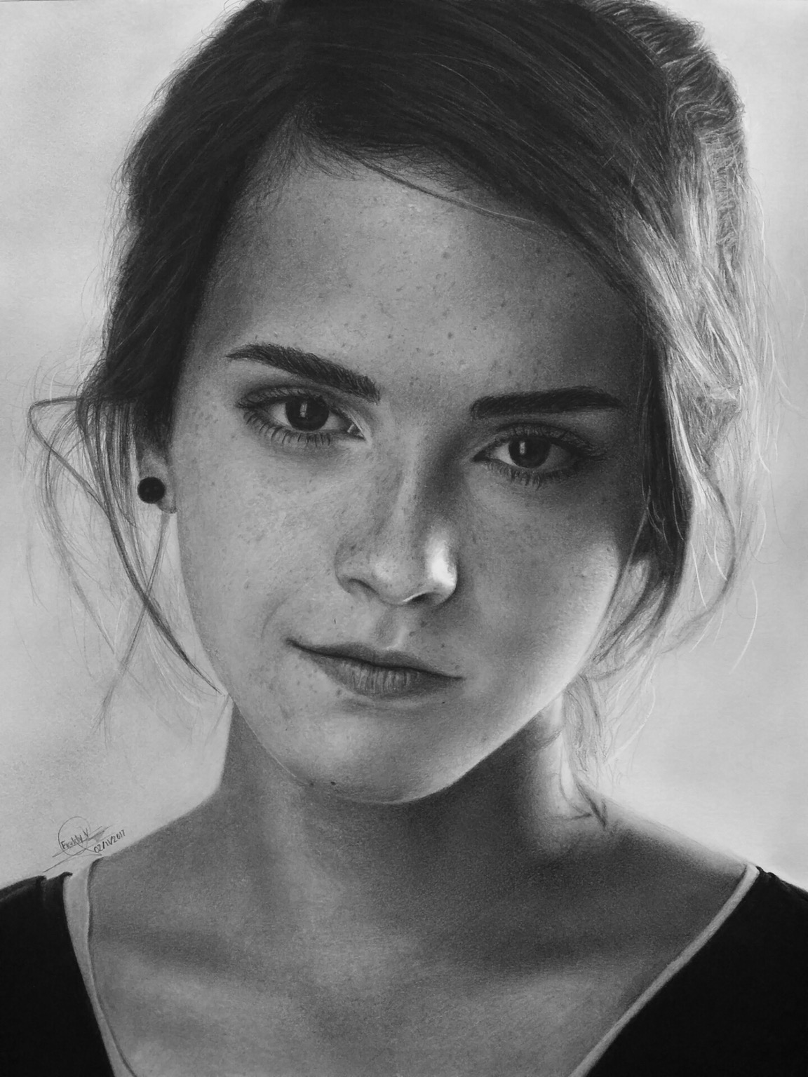 1152x1536 Emma Watson Pencil Drawing - Emma Watson Drawing