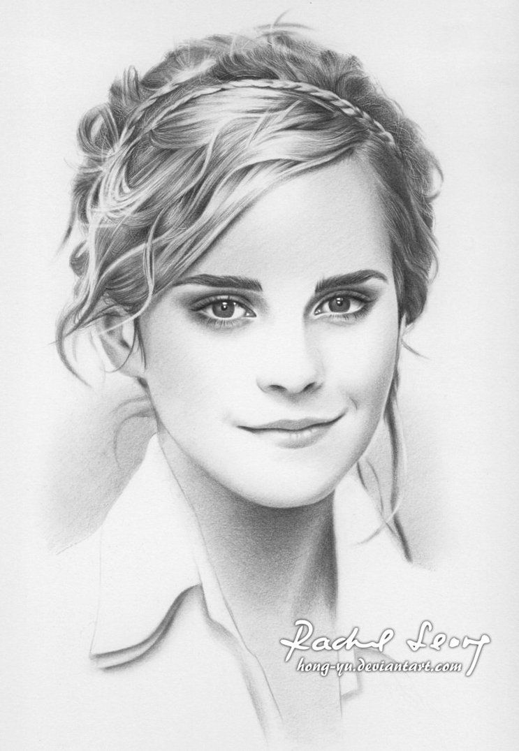 Emma Watson Drawing At Paintingvalleycom Explore