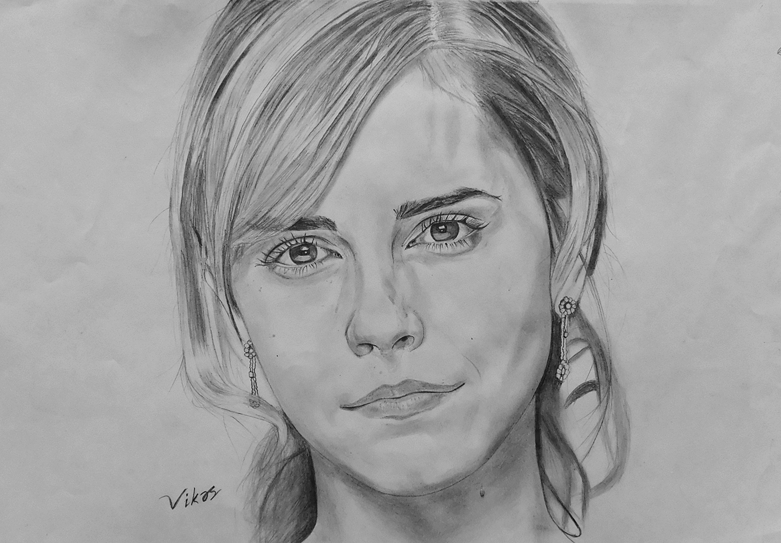 1600x1112 Sourcewing Pencil Drawing Of Emma Watson - Emma Watson Drawing