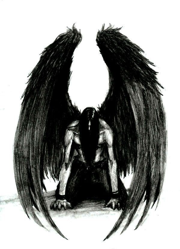 600x829 Drawing Wings Emo For Free Download - Emo Angel Drawing