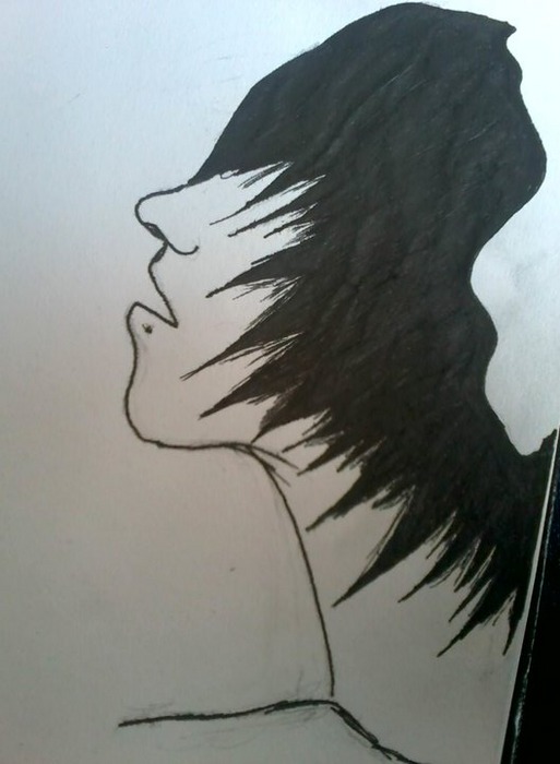 513x700 Art Picture Emo Boy - Emo Boy Drawing