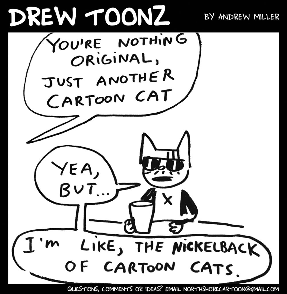1001x1024 drew toonz emo cat one ups garfield maui time - Emo Cat Drawing