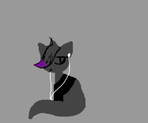 300x250 Emo Cat Drawing - Emo Cat Drawing