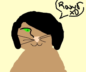 300x250 Emo Cat Drawing - Emo Cat Drawing