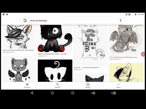 480x360 Emo Cat Drawing - Emo Cat Drawing