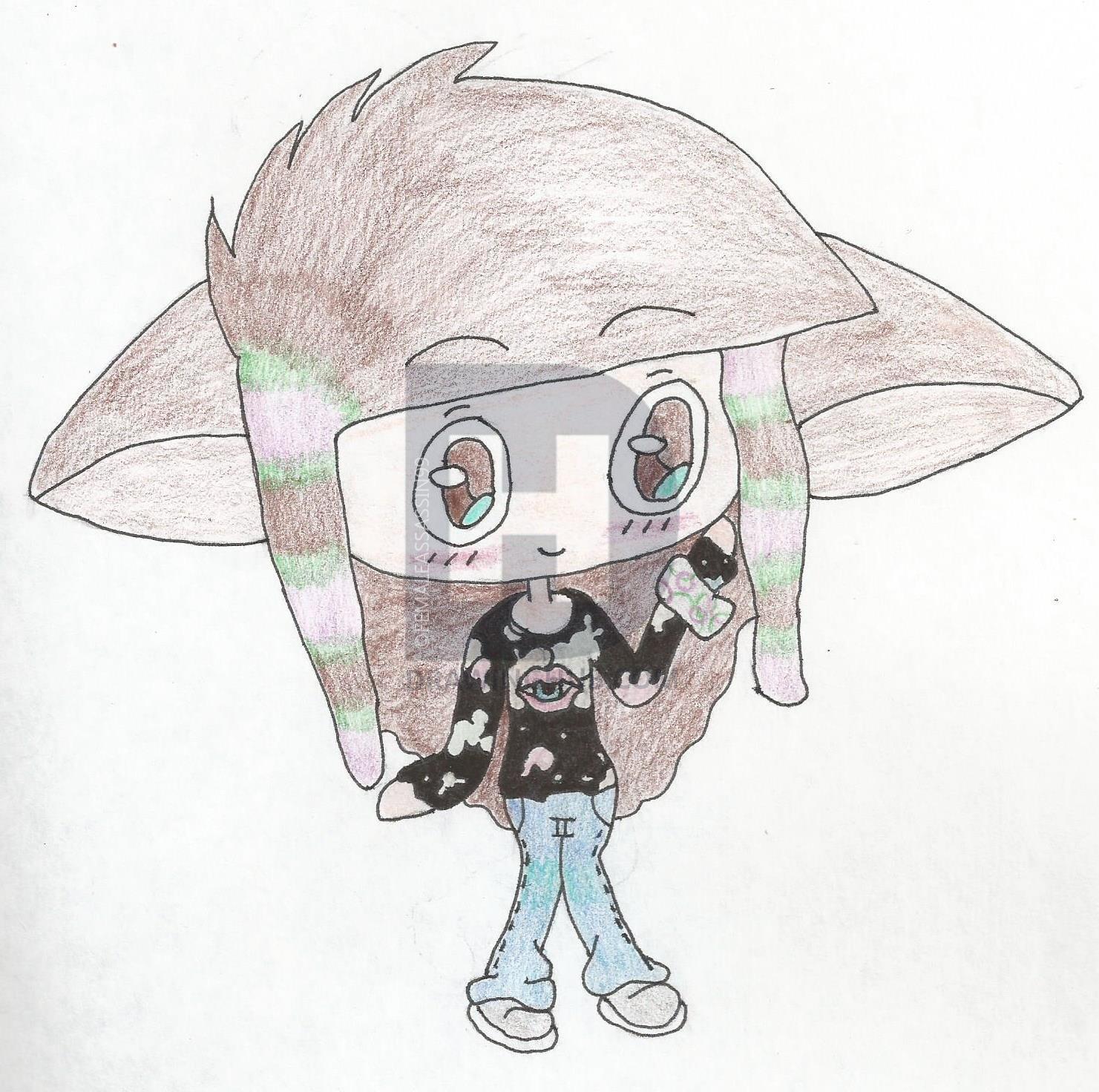 1481x1472 Chibi Emo Cat Girl Drawing - Emo Cat Drawing