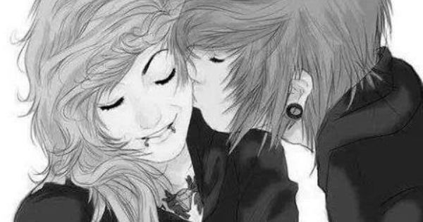 600x315 emo couples drawing images drawing look anime cute emo - Emo Couple Drawings