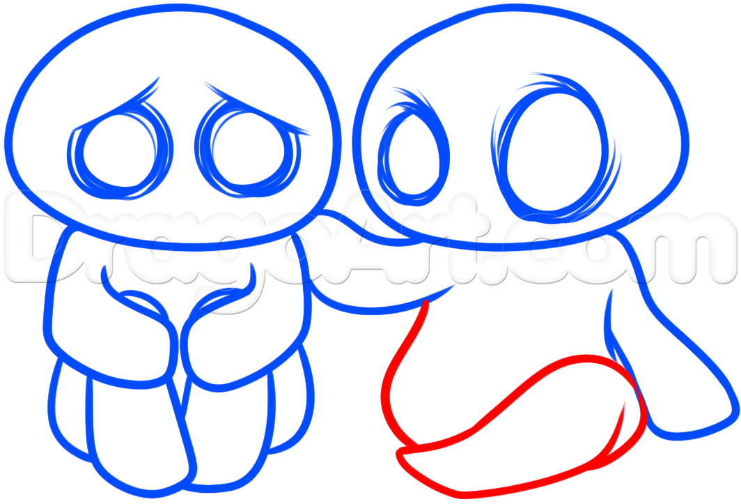 1064x723 How To Draw An Emo Couple, Step - Emo Couple Drawings