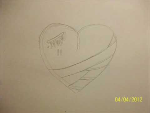 480x360 Drawing An Emo Heart Real Easy Step - Emo Drawings Easy