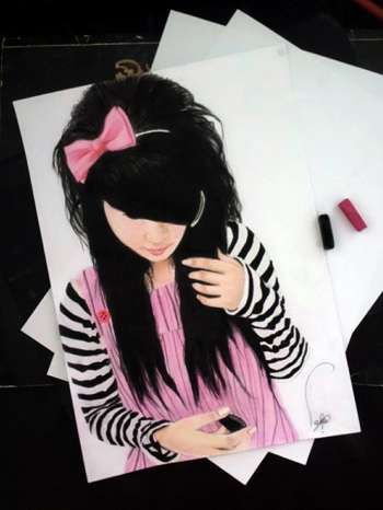 350x466 Emo Girl Drawing - Emo Girl Drawing