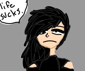 300x250 Emo Girl Drawing - Emo Girl Drawing