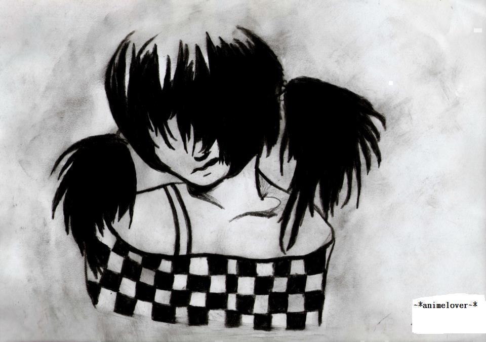 960x675 Emo Girl A Portrait Drawing On Cut Out + Keep Creation - Emo Girl Drawing