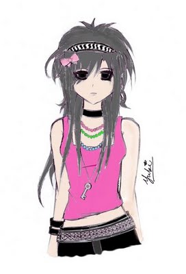 272x400 emo wallpapers emo girl drawing - Emo Girl Drawing
