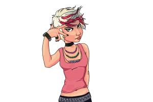 300x200 How To Draw A Girl - Emo Girl Drawing