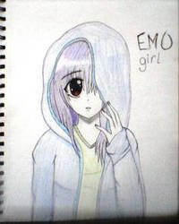 200x250 Emo Girl Drawing - Emo Girl Drawing