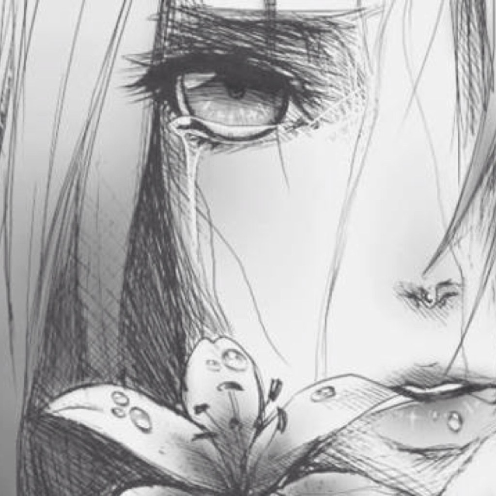 1024x1024 Emo Girl Boy Anime Drawings Easy - Emo Girl Drawing Anime