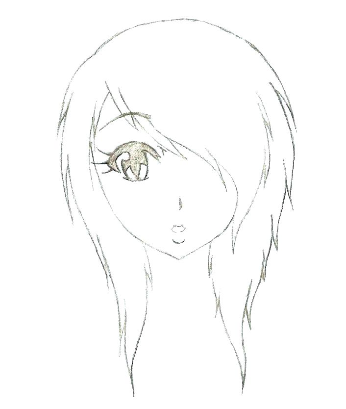 706x834 Emo Girl Coloring Pages Anime - Emo Girl Drawing Anime