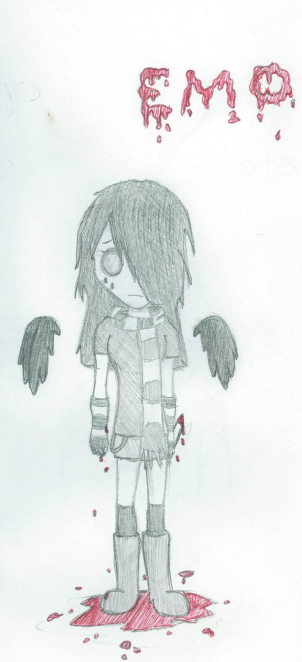 604x1323 Emo Girl - Emo Girl Drawing Anime