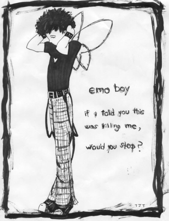 Emo Boy Sketch At Explore Collection Of Emo Boy Sketch