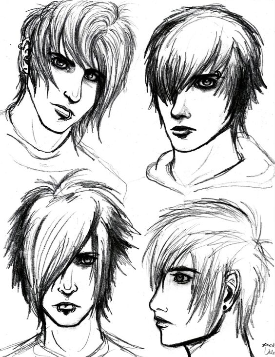 564x732 Emo Guy Drawing - Emo Guy Drawing