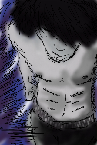 320x480 Hot Emo Guy A People Speedpaint Drawing - Emo Guy Drawing