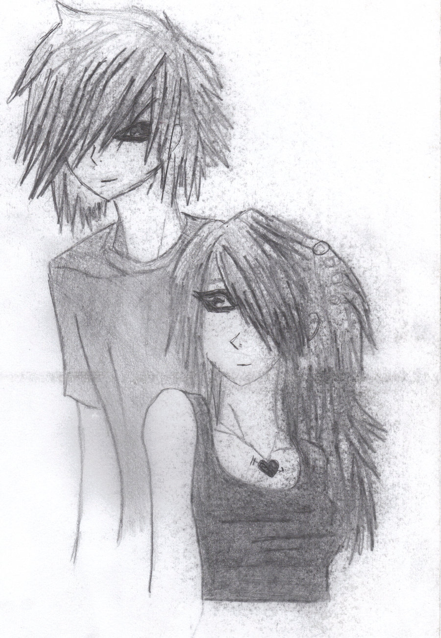 900x1301 Huge Collection Of 'emo Anime Drawing' Download More Than - Emo Guy Drawing