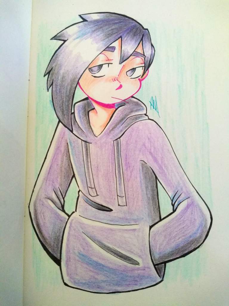 768x1024 The Semi - Emo Guy Drawing